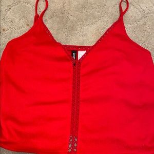 Red Crop Top